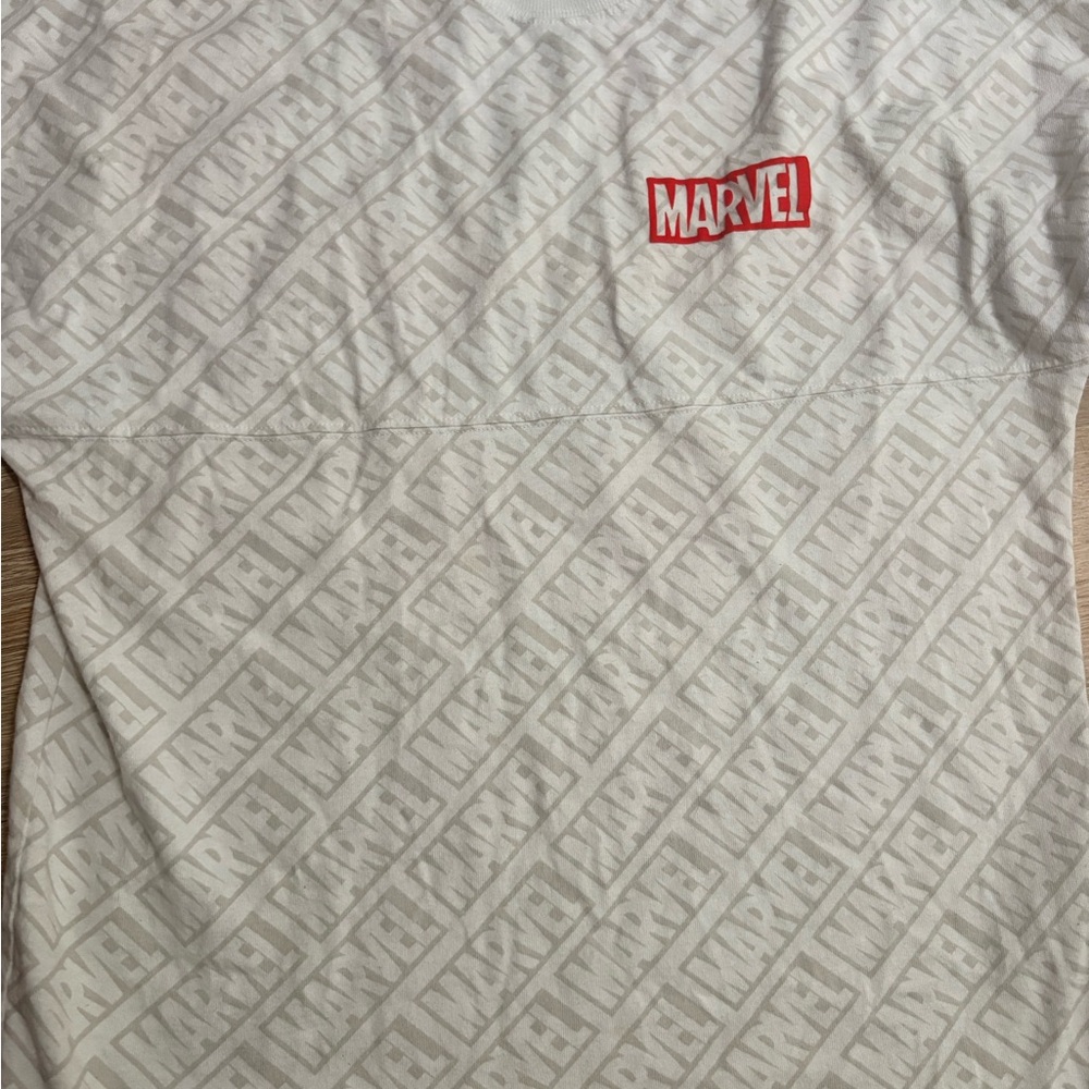Disney Marvel Logo Men's Tee - White and Red